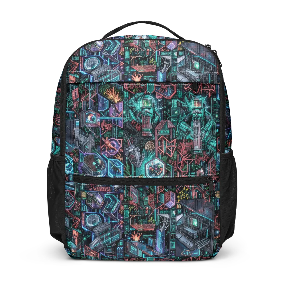 Cybernetic Jungle on Utility Backpack — Front