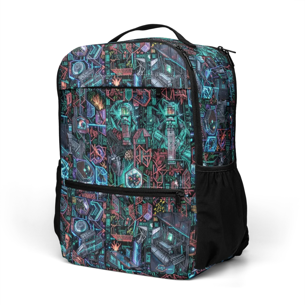 Cybernetic Jungle on Utility Backpack — Left Front