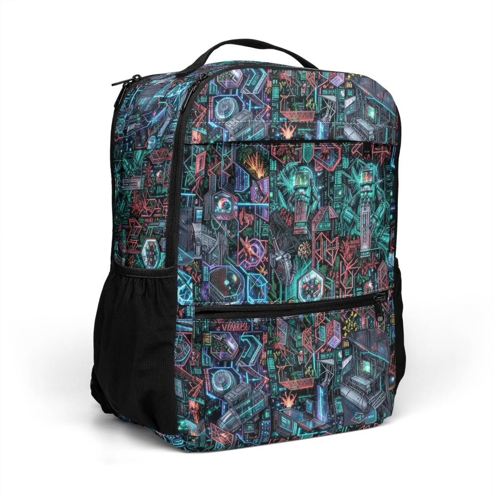 Cybernetic Jungle on Utility Backpack — Right Front