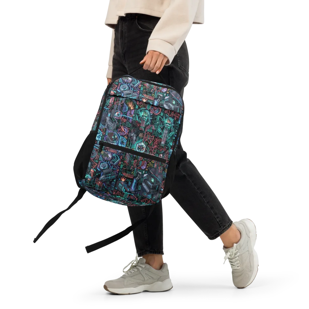 Cybernetic Jungle on Utility Backpack — Front