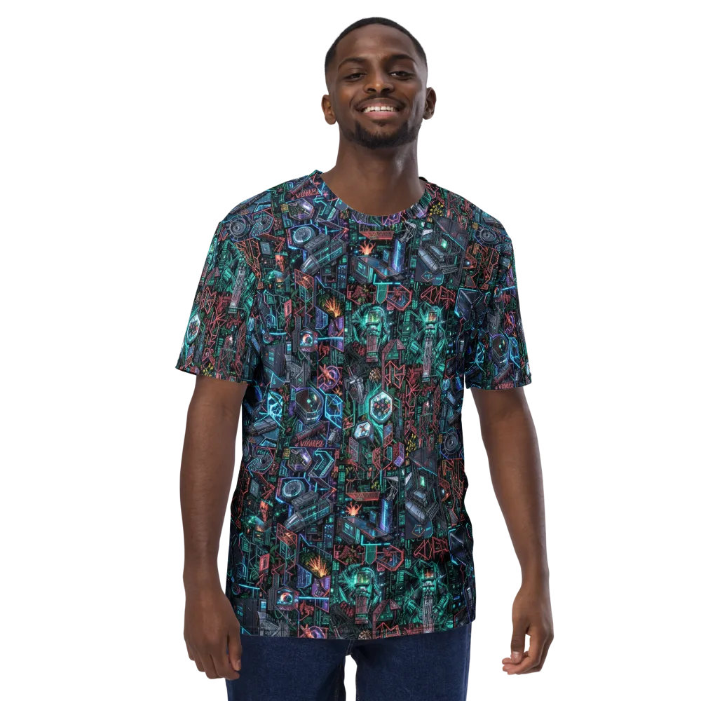 Cybernetic Jungle on Men's Crew Neck T-Shirt — Front
