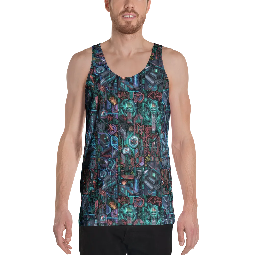 Cybernetic Jungle on Men's Tank Top — Front