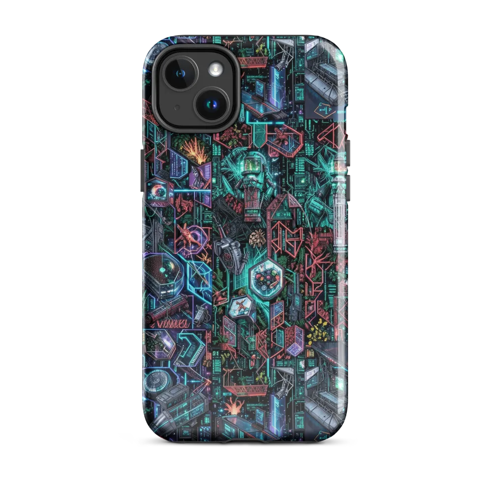 Cybernetic Jungle on MagSafe Tough Case for iPhone® — Front