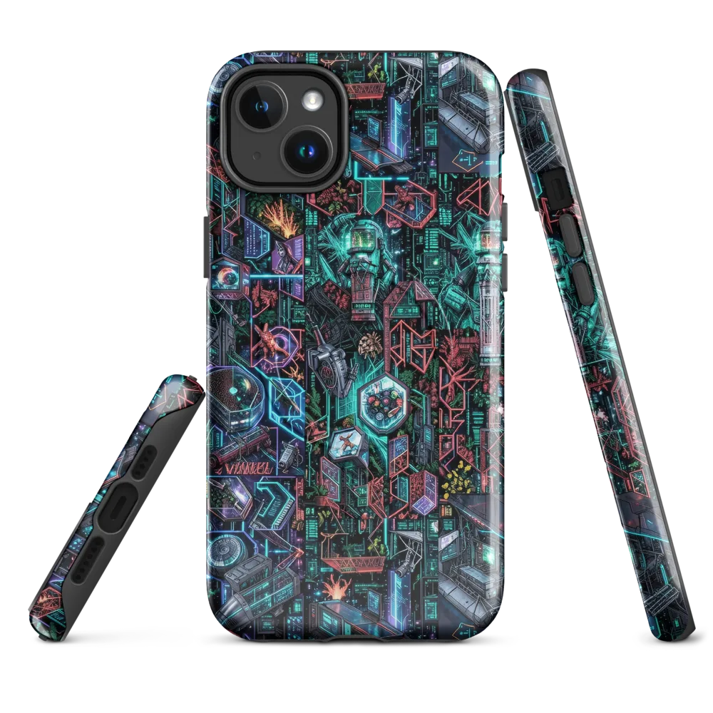 Cybernetic Jungle on MagSafe Tough Case for iPhone® — Front
