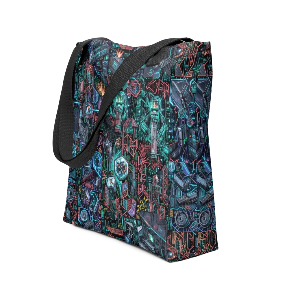 Cybernetic Jungle on Tote Bag — Front
