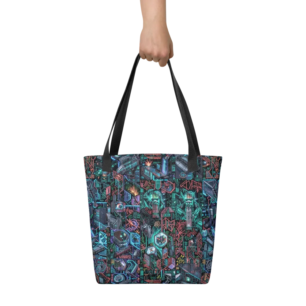 Cybernetic Jungle on Tote Bag — Front