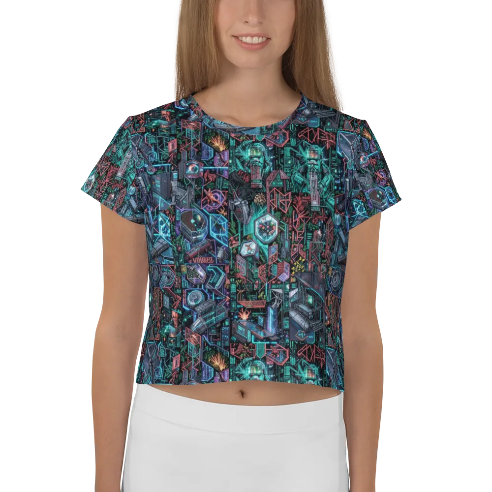 Cybernetic Jungle on Crop Tee — Front