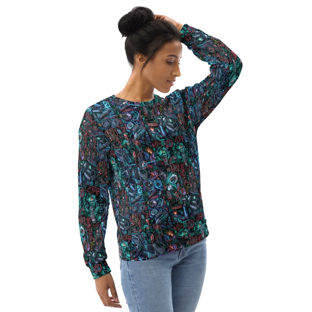 Cybernetic Jungle on Sweatshirt — Right Front