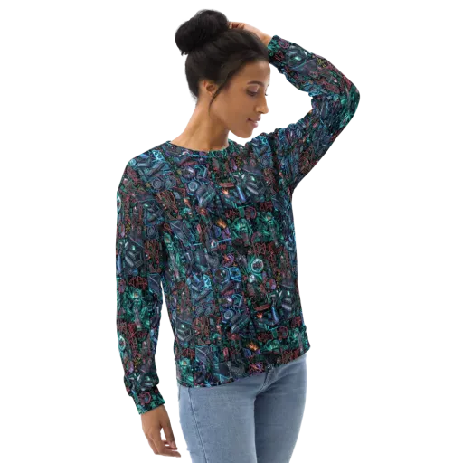 Cybernetic Jungle on a Sweatshirt