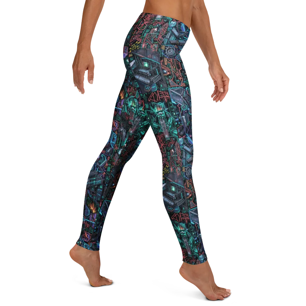 Cybernetic Jungle on Leggings — Right