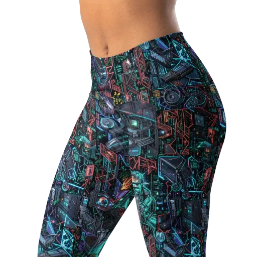 Cybernetic Jungle on a Leggings