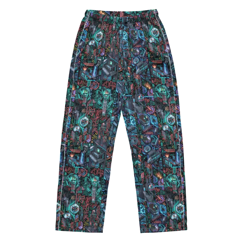 Cybernetic Jungle on Women's Pajama Pants — Front