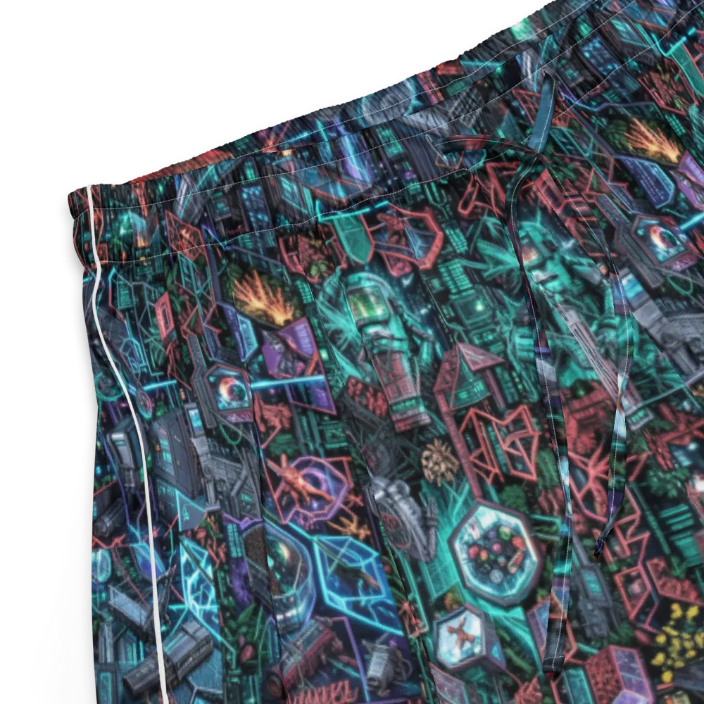 Cybernetic Jungle on Women's Pajama Shorts — Product details