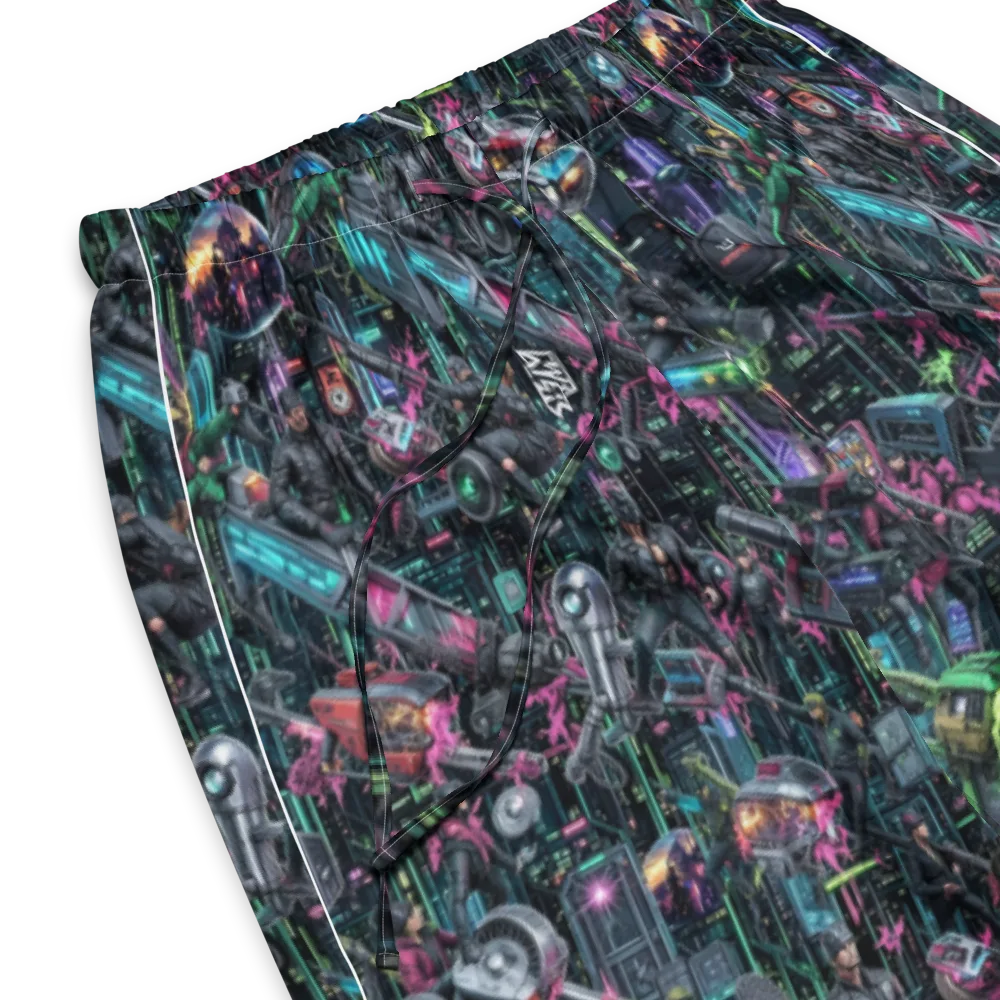 Neon Ruin Circuit on Women's Pajama Pants — Product details