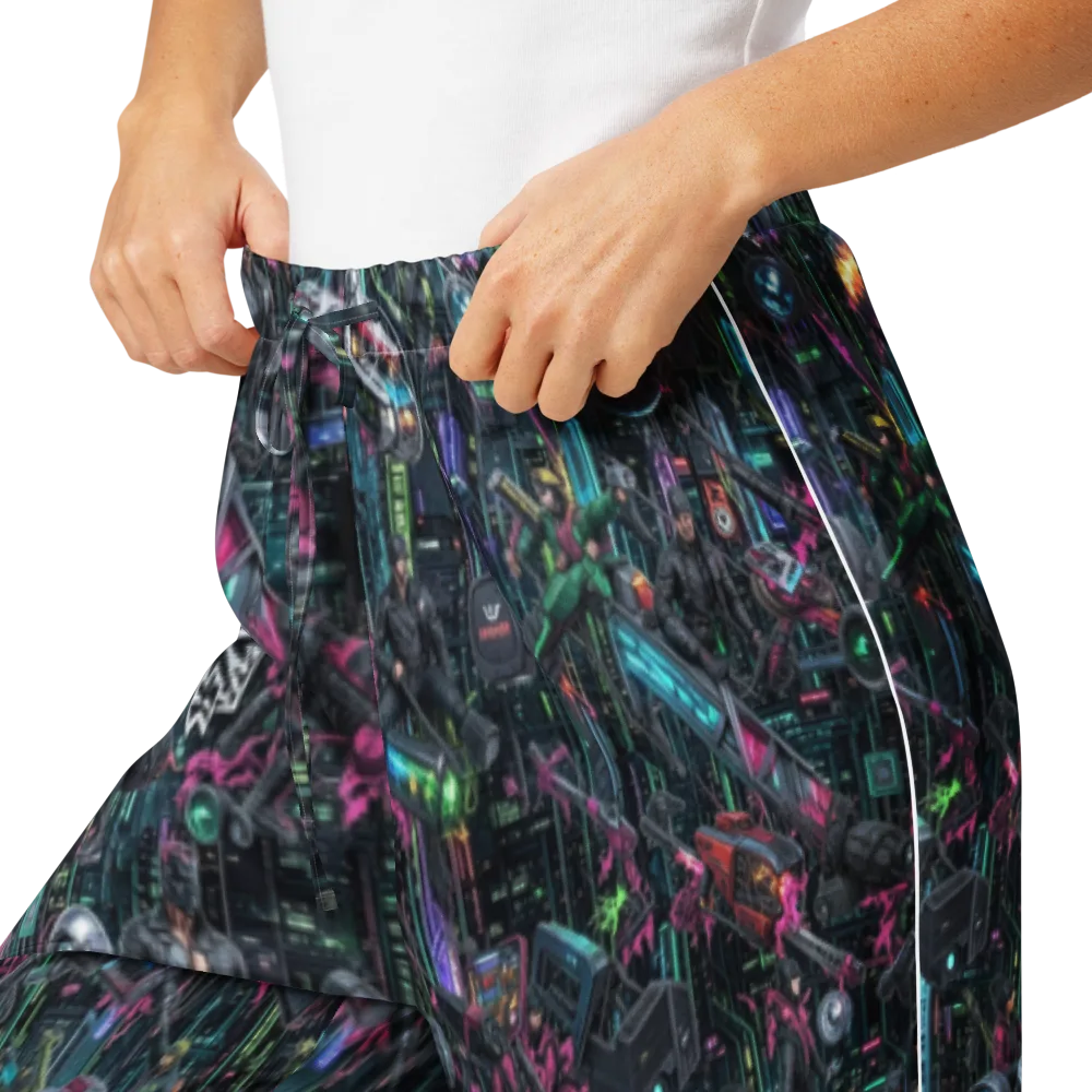 Neon Ruin Circuit on Women's Pajama Pants — Product details