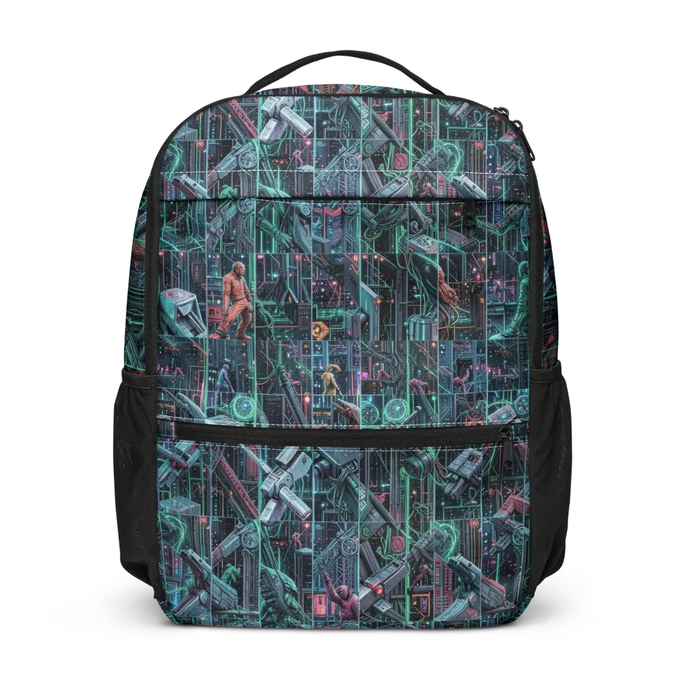 Circuit Nocturne on Utility Backpack — Front
