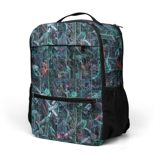 Circuit Nocturne on a Utility Backpack