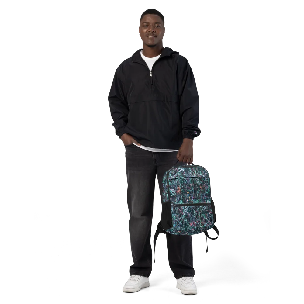 Circuit Nocturne on Utility Backpack — Front