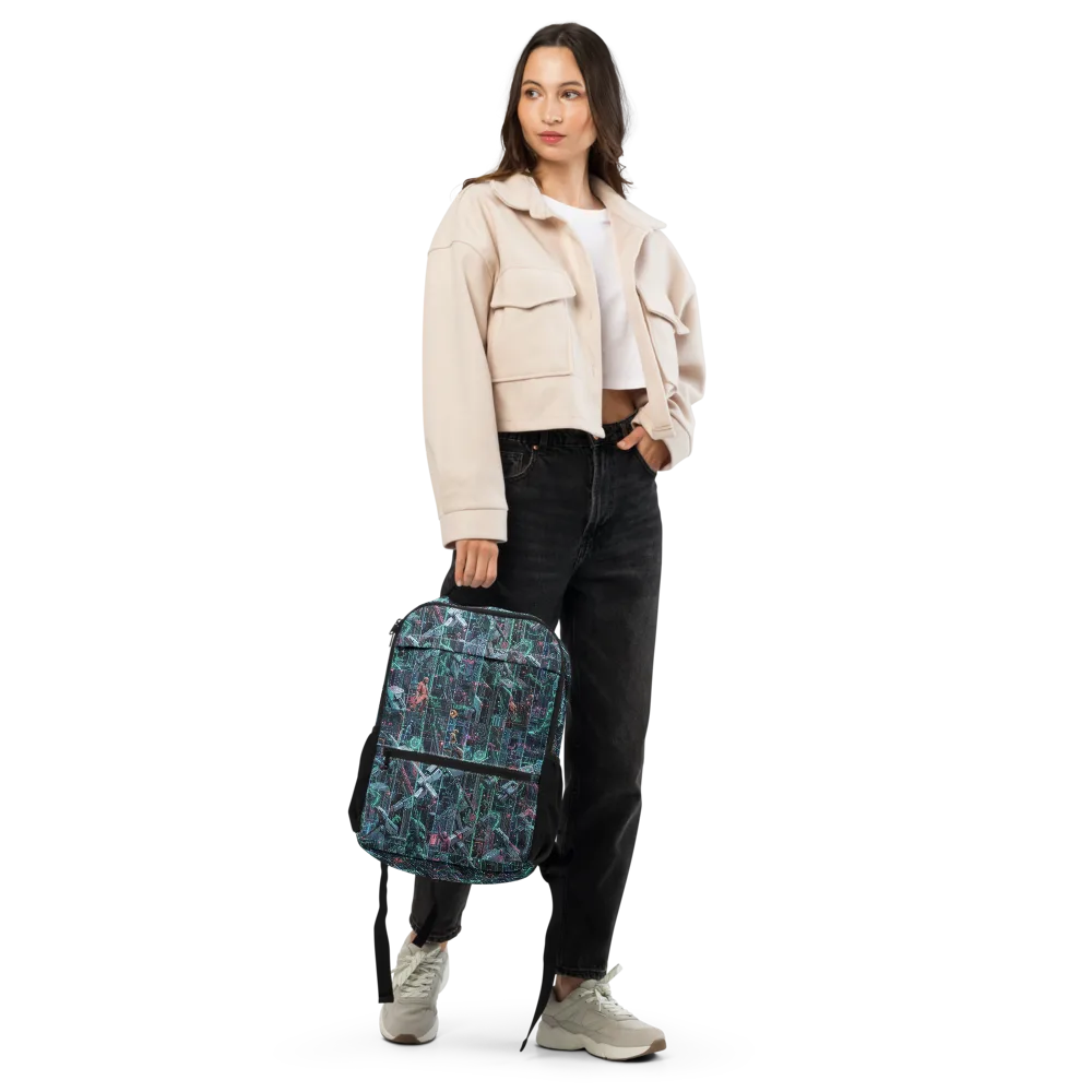 Circuit Nocturne on Utility Backpack — Front