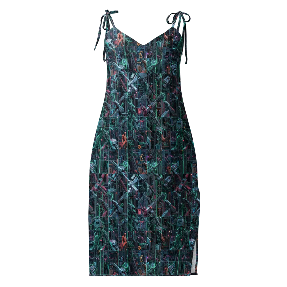 Circuit Nocturne on Slip Dress — Front
