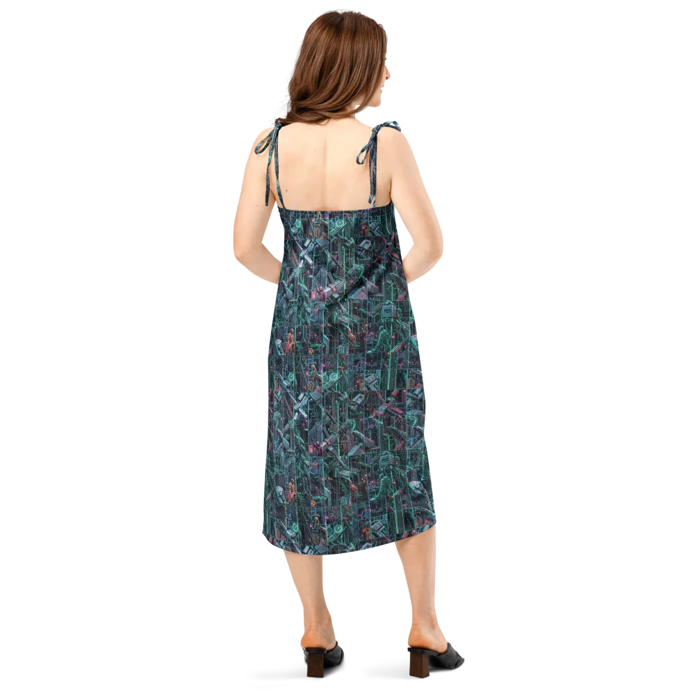 Circuit Nocturne on Slip Dress — Back