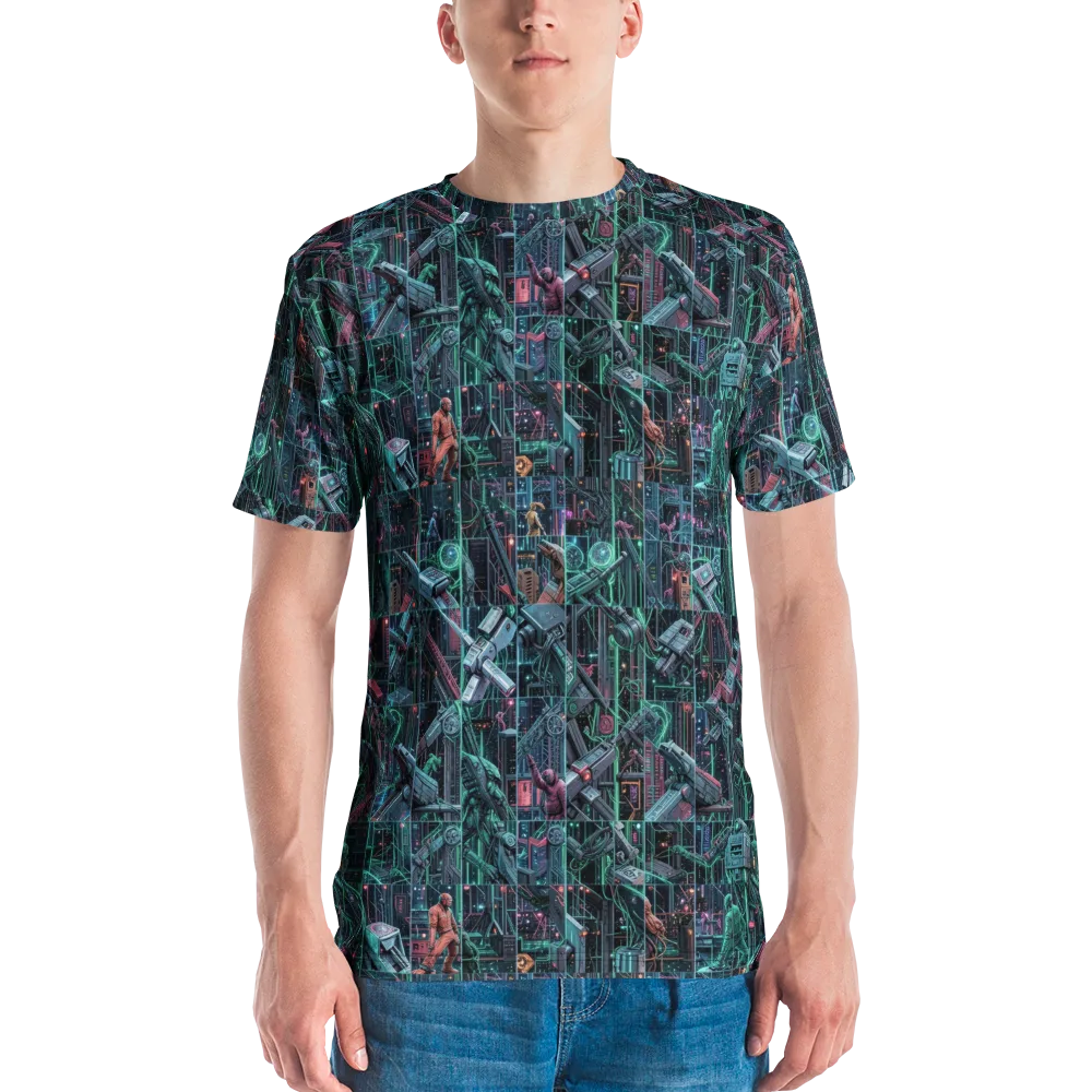 Circuit Nocturne on Men's Crew Neck T-Shirt — Front