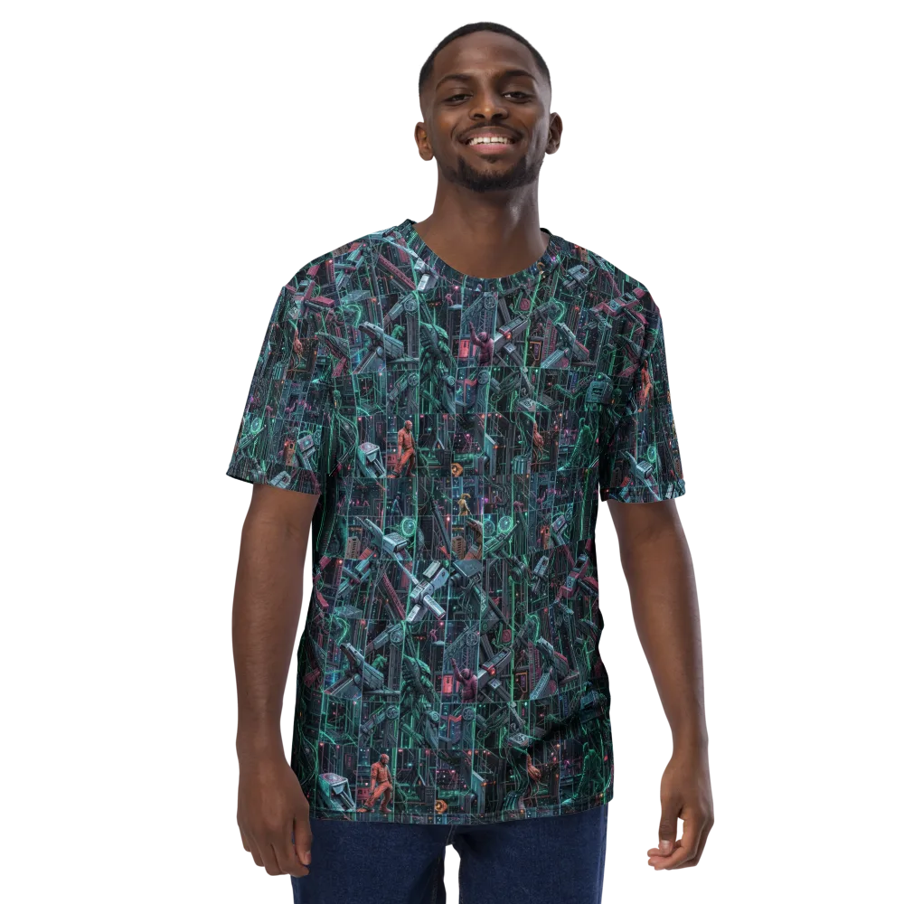 Circuit Nocturne on Men's Crew Neck T-Shirt — Front