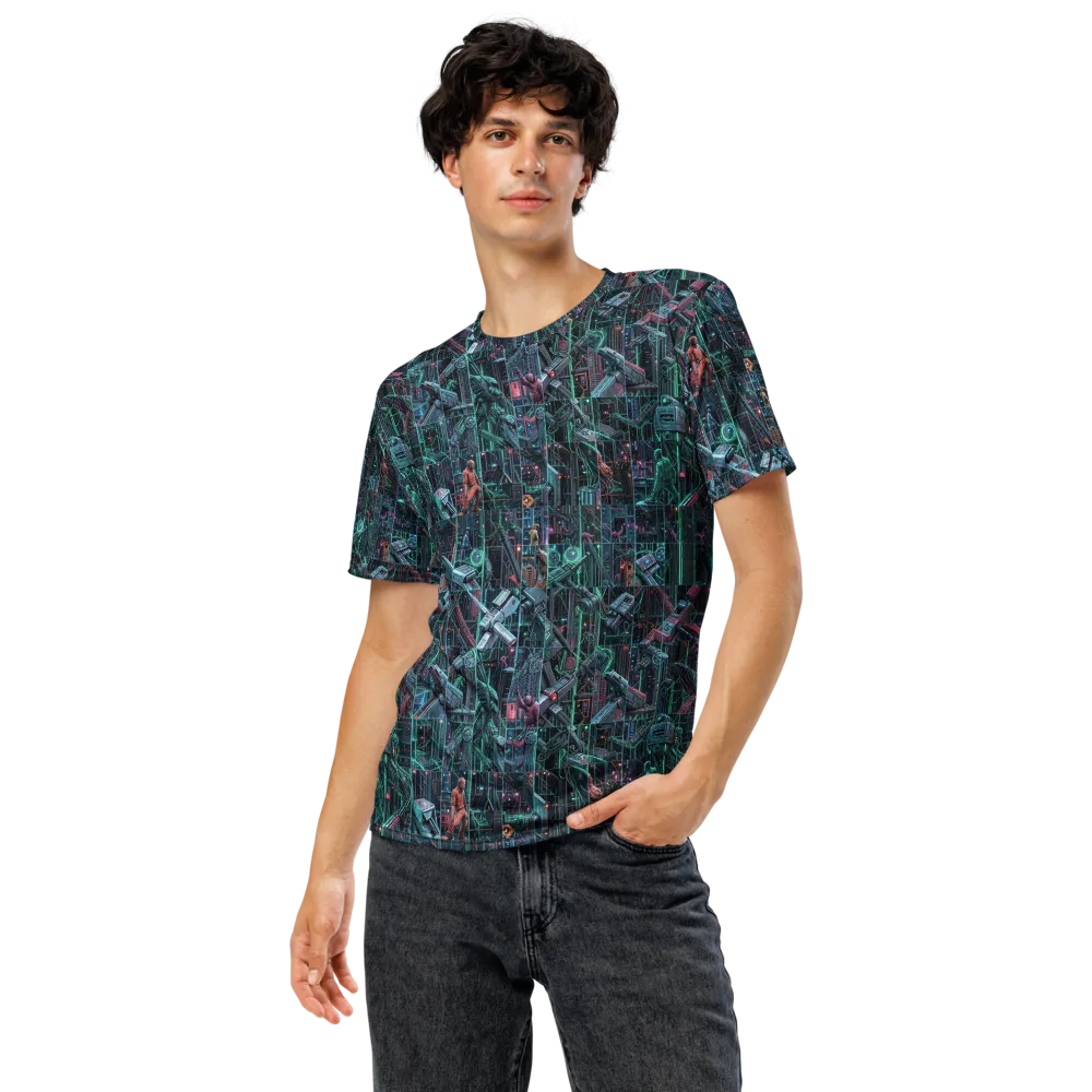 Circuit Nocturne on Men's Crew Neck T-Shirt — Front