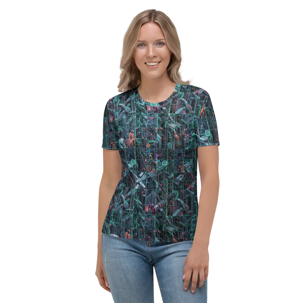 Circuit Nocturne on Women's Crew Neck T-Shirt — Front