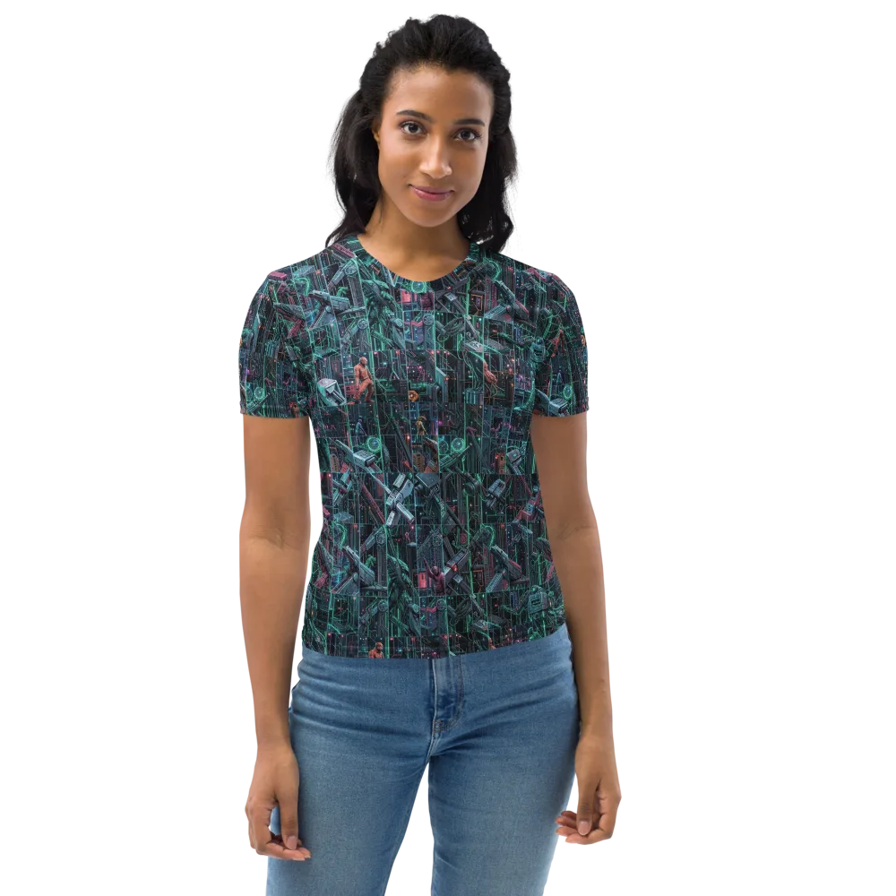 Circuit Nocturne on Women's Crew Neck T-Shirt — Front