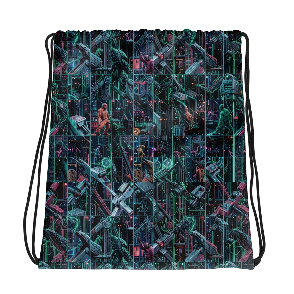 Circuit Nocturne on Drawstring Bag — Photo