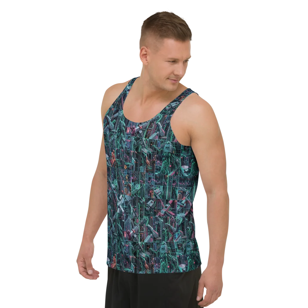 Circuit Nocturne on Men's Tank Top — Left Front