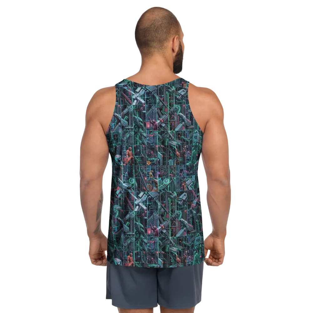 Circuit Nocturne on Men's Tank Top — Back