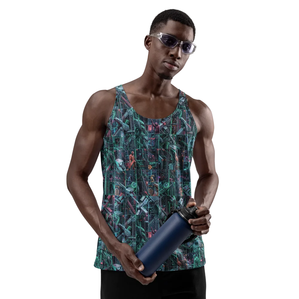 Circuit Nocturne on Men's Tank Top — Front