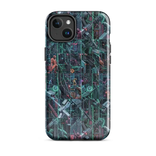 Circuit Nocturne on a MagSafe Tough Case for iPhone®