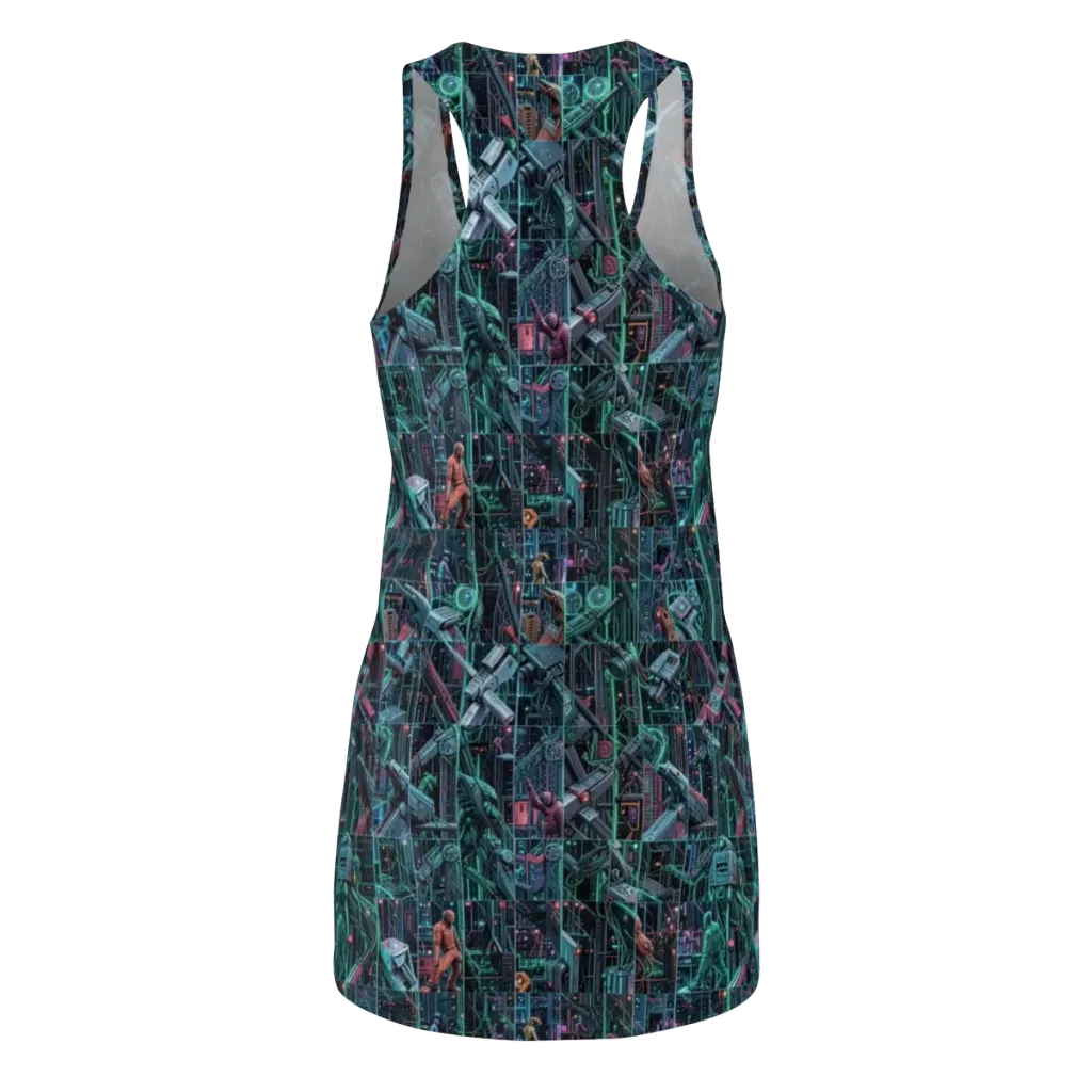 Circuit Nocturne on Racerback Dress — Back