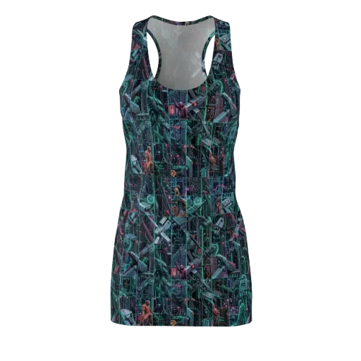 Circuit Nocturne on a Racerback Dress