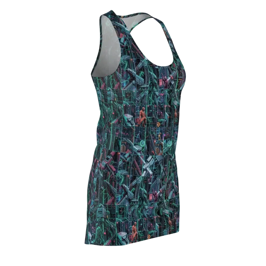 Circuit Nocturne on Racerback Dress — Front Side