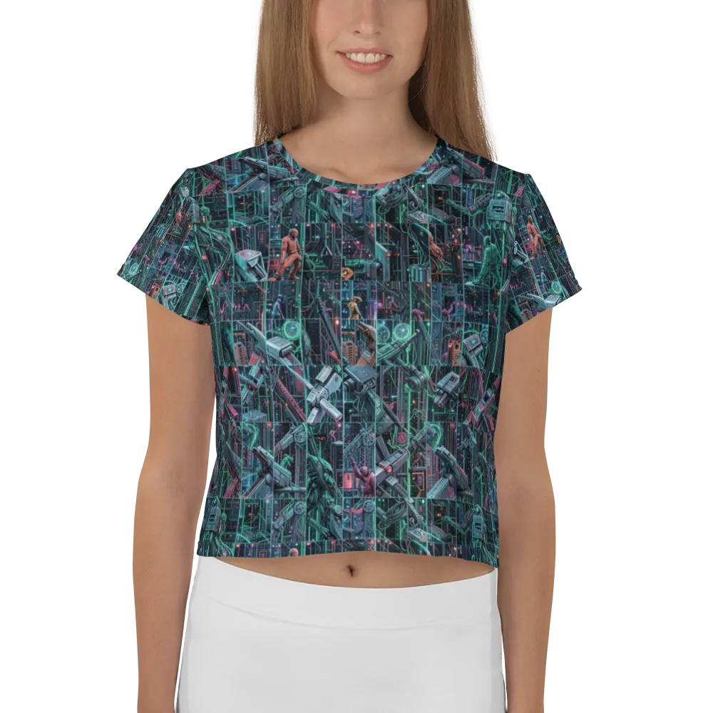 Circuit Nocturne on Crop Tee — Front