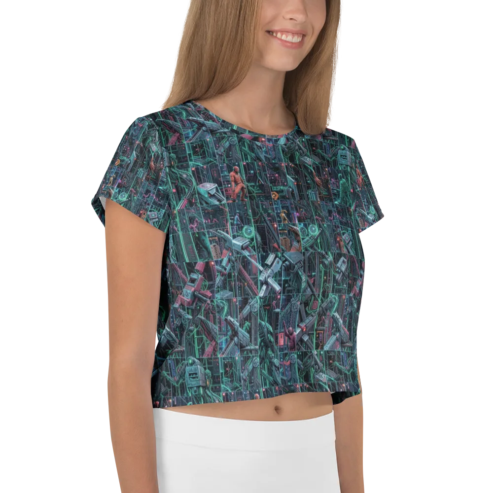Circuit Nocturne on Crop Tee — Right