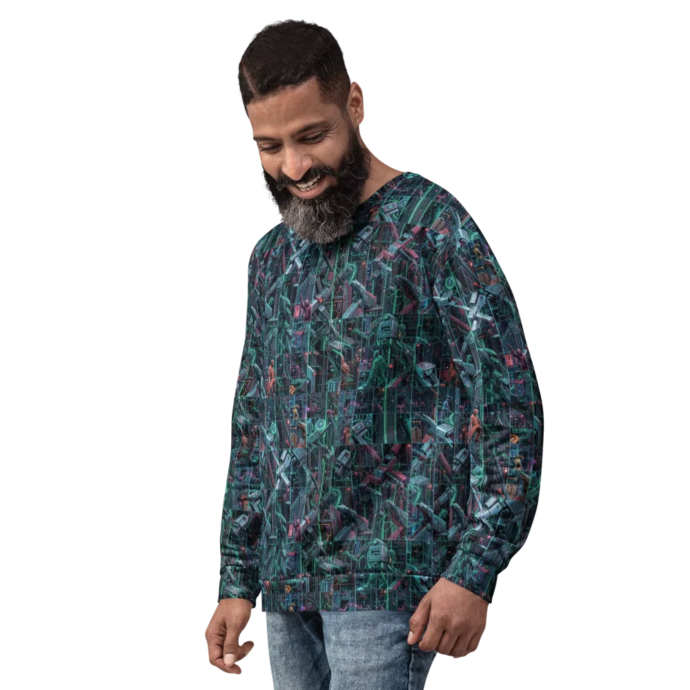 Circuit Nocturne on Sweatshirt — Left Front