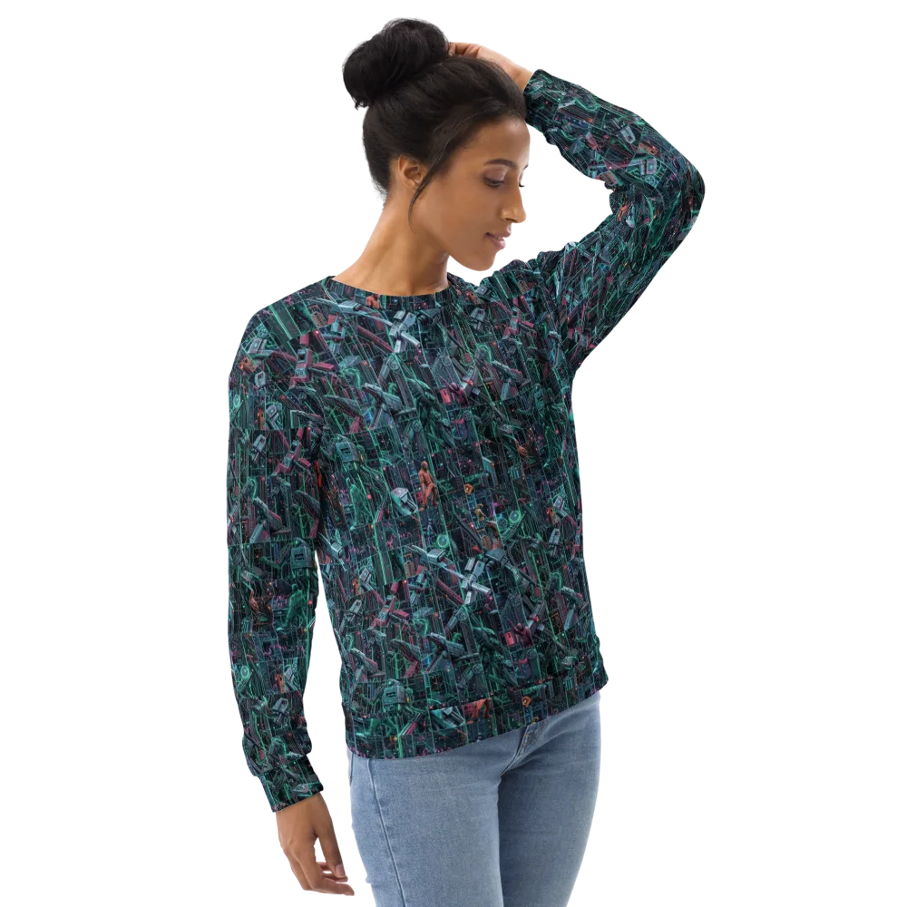 Circuit Nocturne on Sweatshirt — Right Front