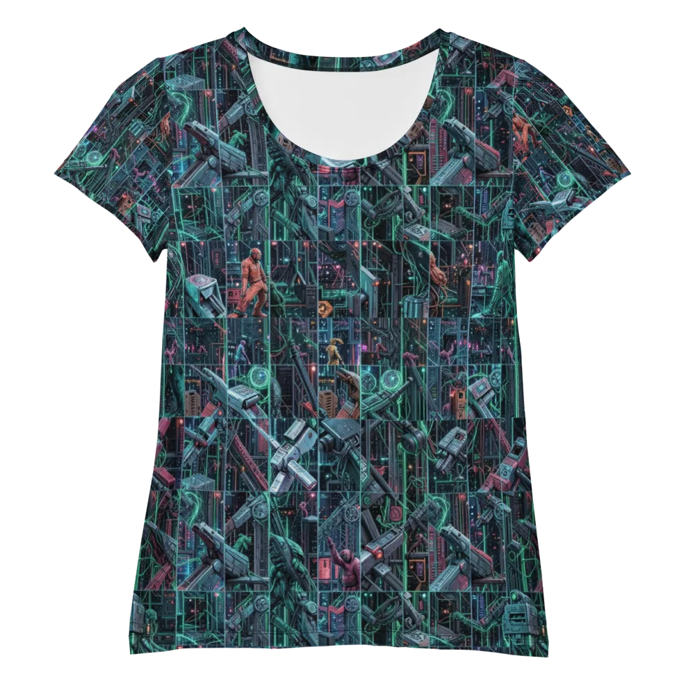 Circuit Nocturne on Women's Athletic T-Shirt — Front