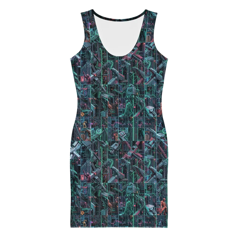 Circuit Nocturne on Bodycon Dress — Front