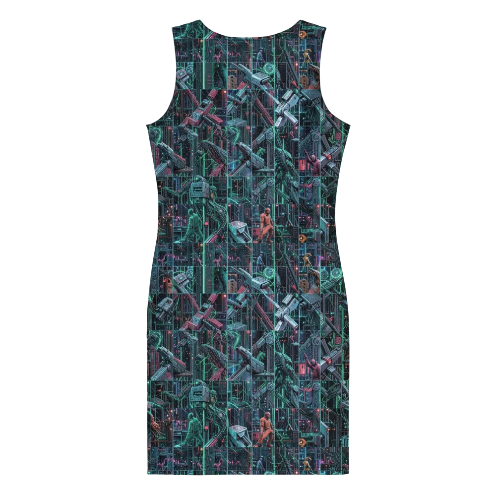 Circuit Nocturne on Bodycon Dress — Back