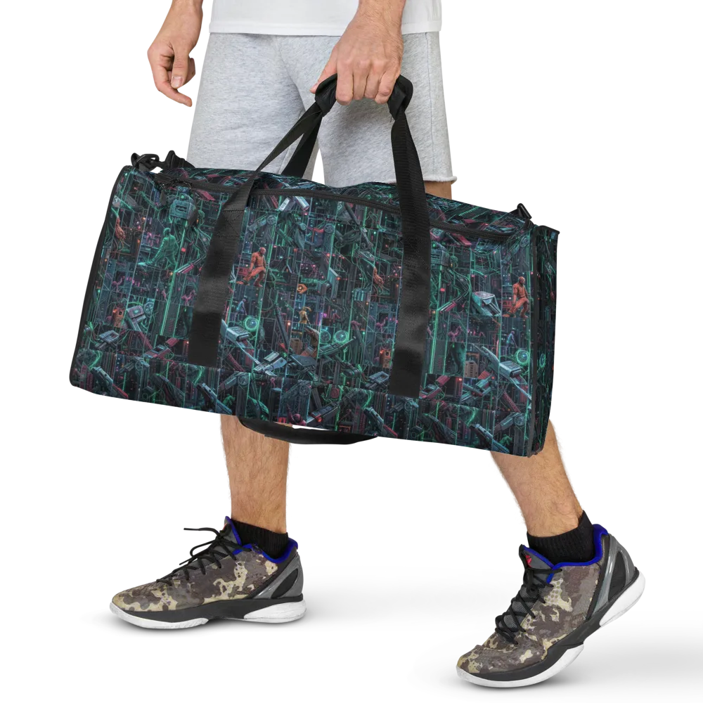 Circuit Nocturne on Duffle Bag — Front
