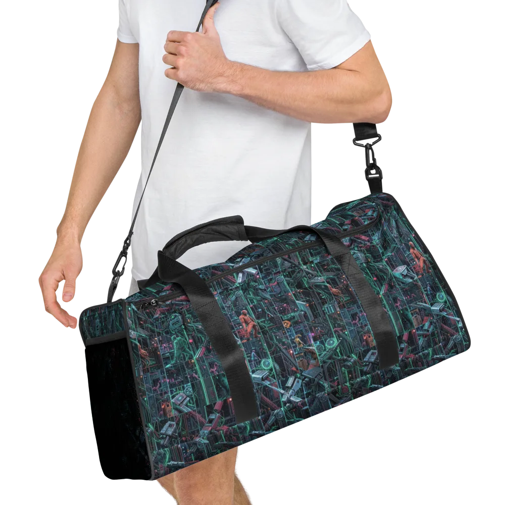 Circuit Nocturne on Duffle Bag — Right Front