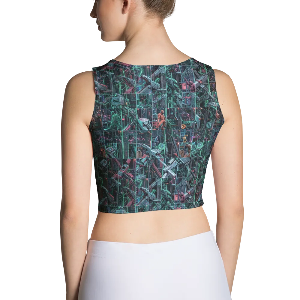 Circuit Nocturne on Crop Top — Back