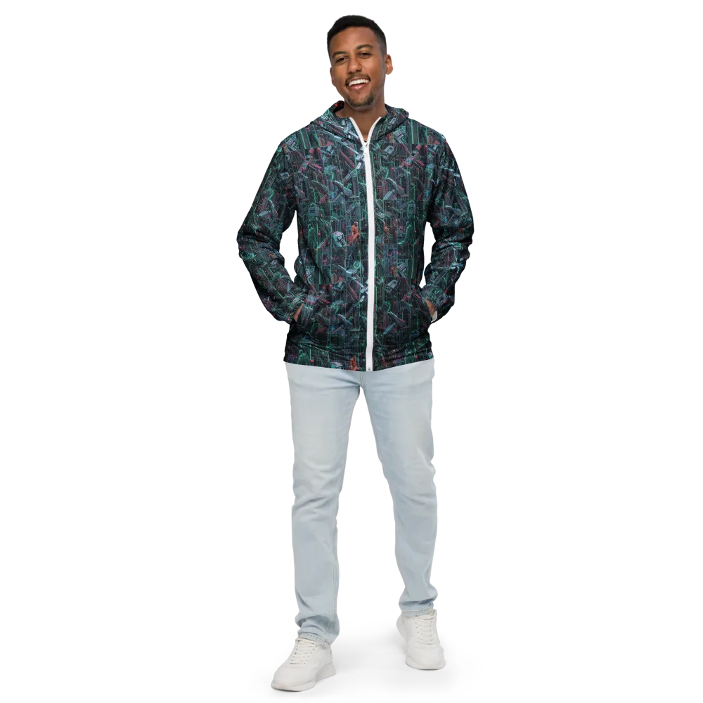 Circuit Nocturne on Men's Windbreaker — Front