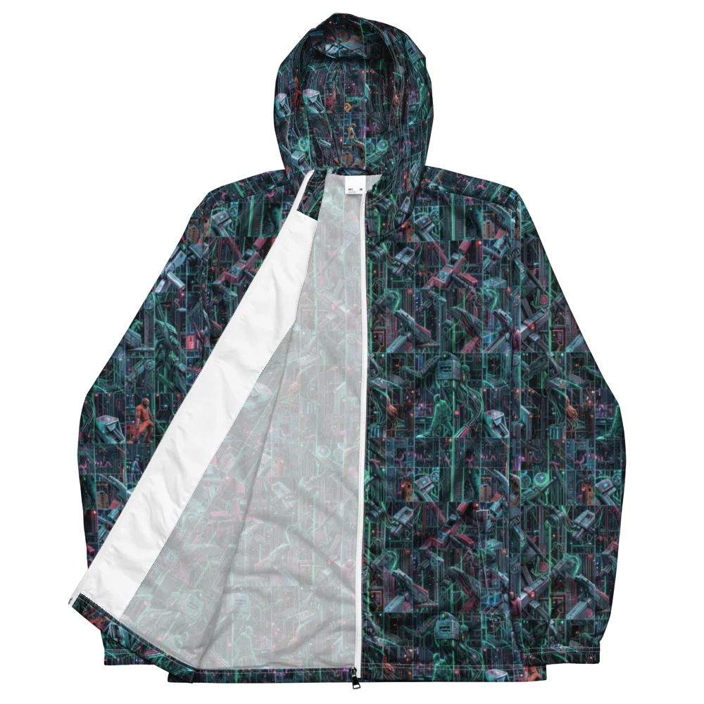 Circuit Nocturne on Men's Windbreaker — Front